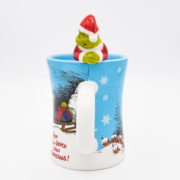 Grinchmas Christmas Figurine Mug, How The Grinch Stole Christmas 12oz Cup - Picture 4 of 10